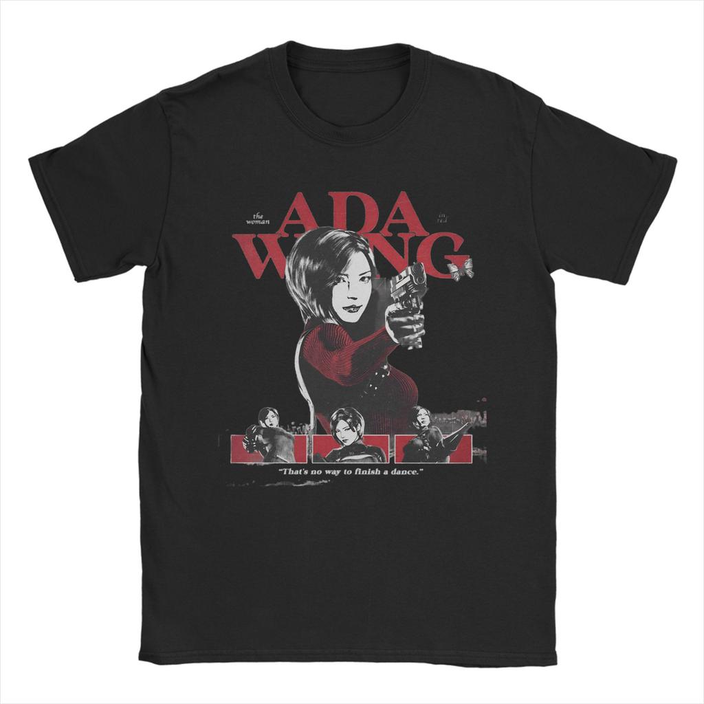 Biohazard Game Ada Wong Unisex T Shirts Novelty Tees Short Sleeve Crew Neck TShirts 100 Cotton Plus Size Clothes