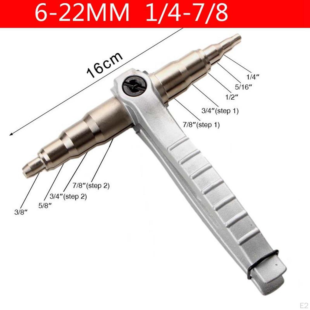 Copper Pipe Tube Expander Universal 1/4” to 7/8” Carbon Steel Hand Expanding Tool Swaging