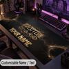 Large Mouse PadLed Zeppelin Custom Name Text Personalized Desk Mat Non Slip Gaming Pad