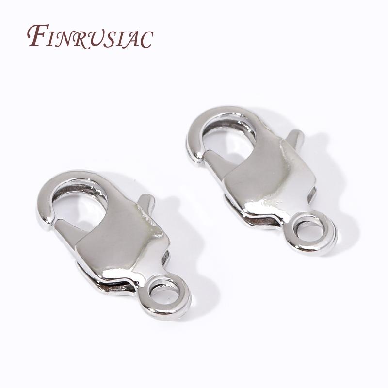 DIY Jewelry Accessories 5/10Pcs Lobster Clasps 18K Gold Plated Connecting Clasp For Necklaces Bracelets Jewelry Making Supplies