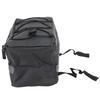8L Black Bike Seat Bag Waterproof Multifunctional Electric Bicycle Seat Bag Large Capacity PU Leather Bike Backseat Bag