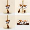 Plush Small Raccoon Keychain Cute Stuffed Animal Bag Ornament Soft Teddy Bear Toy