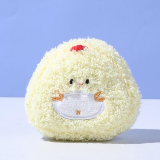 Pet Toy Cartoon Animal Shape Bite-Resistant Plush Toy with Dual Sound Design Mini Portable Size Crinkle Sound Pet Dog Toy