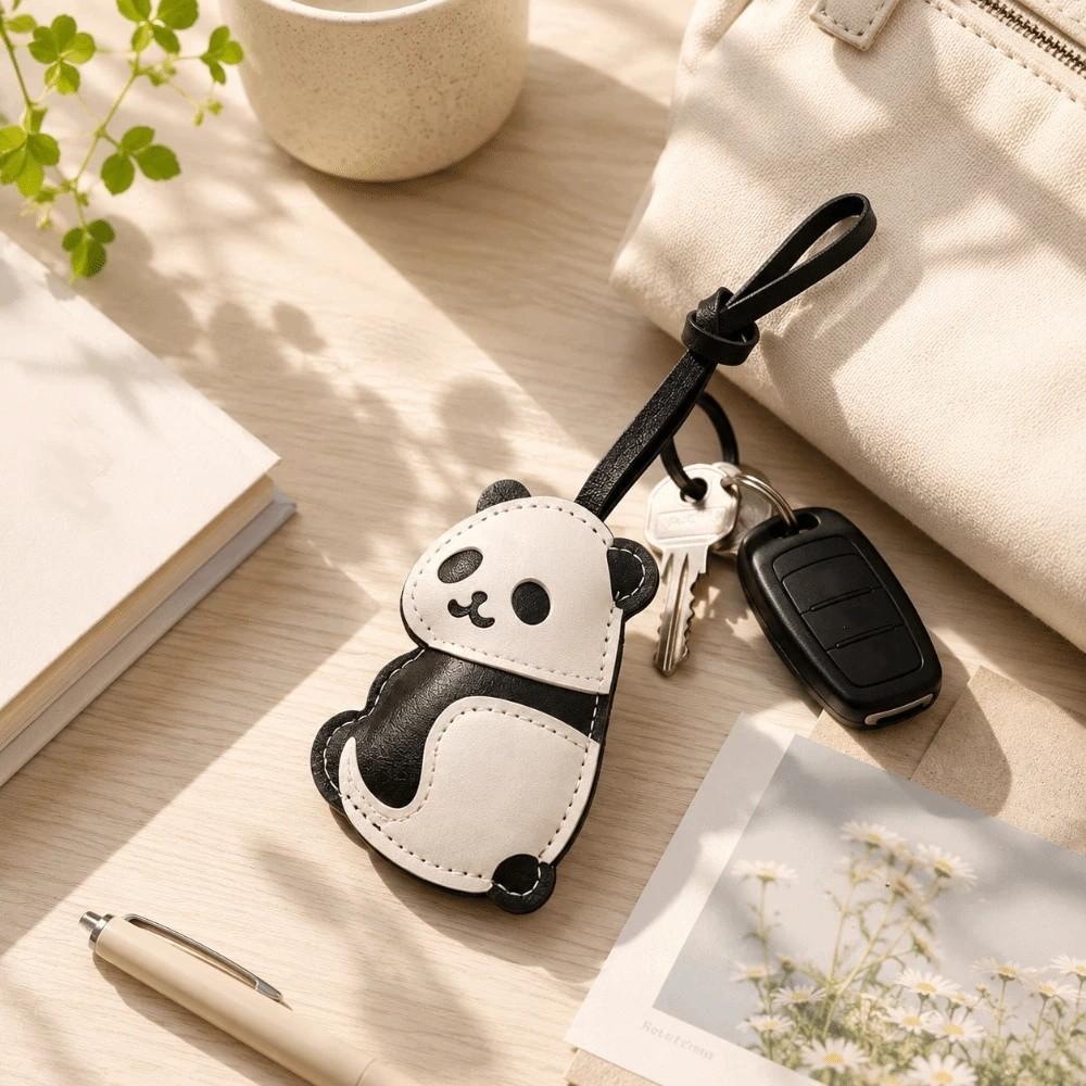 Ornaments Panda Pendant Lanyard Key Ring Bag Hanging Charms Fashion Panda Keychain  Women