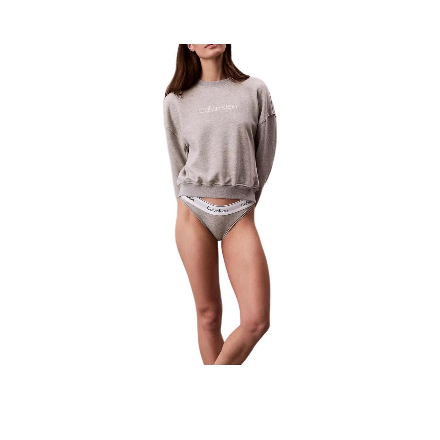 

Calvin Klein Terry Lounge Relaxed Soft Crew Neck Long Sleeve Sweatshirt Women tops QS7514-P7A S