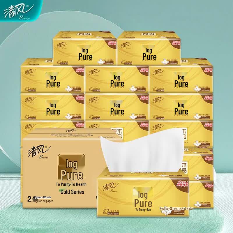 Qingfeng Scent-Free 3-Ply Soft Facial Tissues