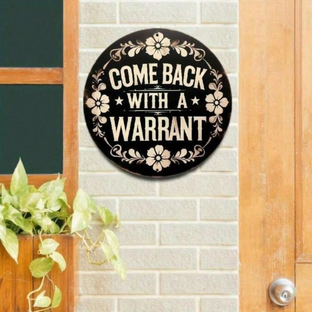 Vintage Metal Sign "Come with Order" 20x20cm Decorative Tin Plaque for Home Bar Wall Art