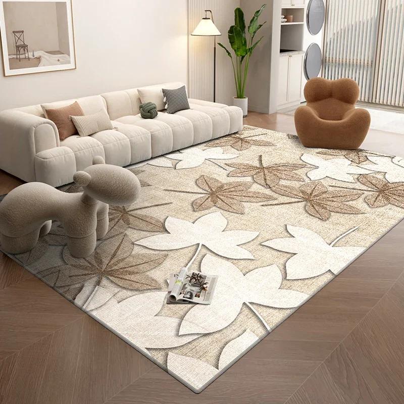 Nordic Style Textured Area Rug for Living Room Bedroom Oversized Machine Washable Non-Slip Soft Floor Mat