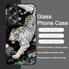 Stylish Tiger Dragon Marble Texture Printed Tempered Glass Phone Case for OPPO Realme 14 13 12 11 Pro+ GT Neo 3 2 X7 Pro Cover