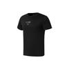 Li Ning Fitness Series T Shirts Men's Black Crew Neck Moderate Straight Fit ATST613-1