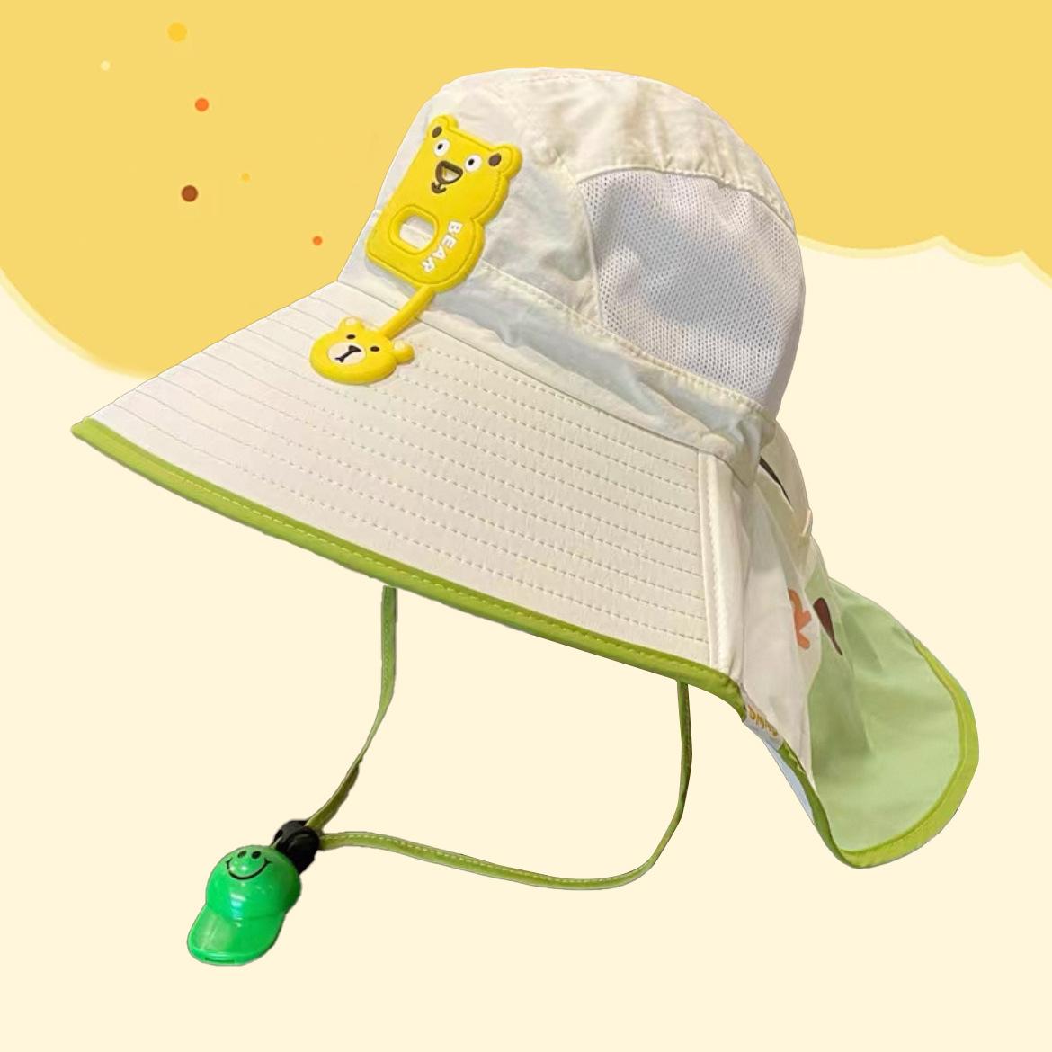

Kids Sun Hat Summer Shawl Design Big Eaves Large Brim Hat UV Protection Hat Quick Drying Breathable Thin Outdoor Beach Fisherman