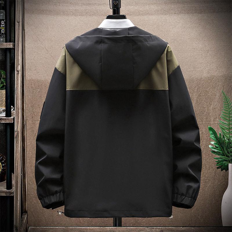 Windbreak Jacket Men Fashion Casual Patchwork Jacket Coat Plus Size 8XL Spring Autumn Waterproof Jackets Male Outerwear