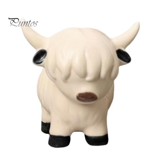 

Статуэтка коровы Хайленд, мультяшная статуэтка коровы Хайленд, настольная скульптура коровы Хайленд для украшения каминной полки дома