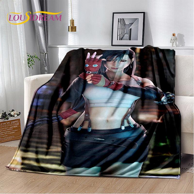Final Fantasy Series Games Gamer  Soft Plush Blanket,Flannel Blanket Throw Blanket for Living Room Bedroom Bed Sofa Picnic Cover