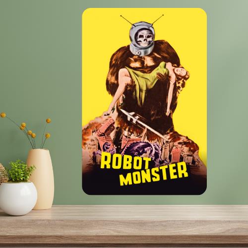 

Robot Classic Movie Metal Poster Sign 20x30cm（7.8x11.8inch）