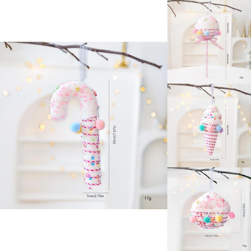 Weihnachts-Schaum-Macaron-Süßigkeiten-Dekor mit süßen Leckereien für Feiertags-Heimdekoration