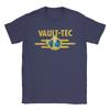 Fallout Vault-Tec Vault Boy Pollice in su Maglietta Vintage Usurata Merchandising Gioco Nero Unisex Magliette da Donna e Uomo