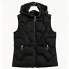 Herfst en winter dames effen kleur glanzende mode capuchon winddicht verdikte warme damesvestjas 5 kleuren