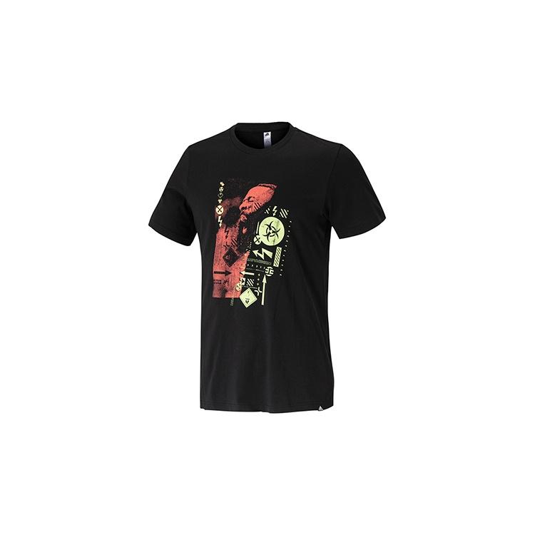adidas Haraden MVP Tee Basketball Short Sleeve Black Men s FR9624 S