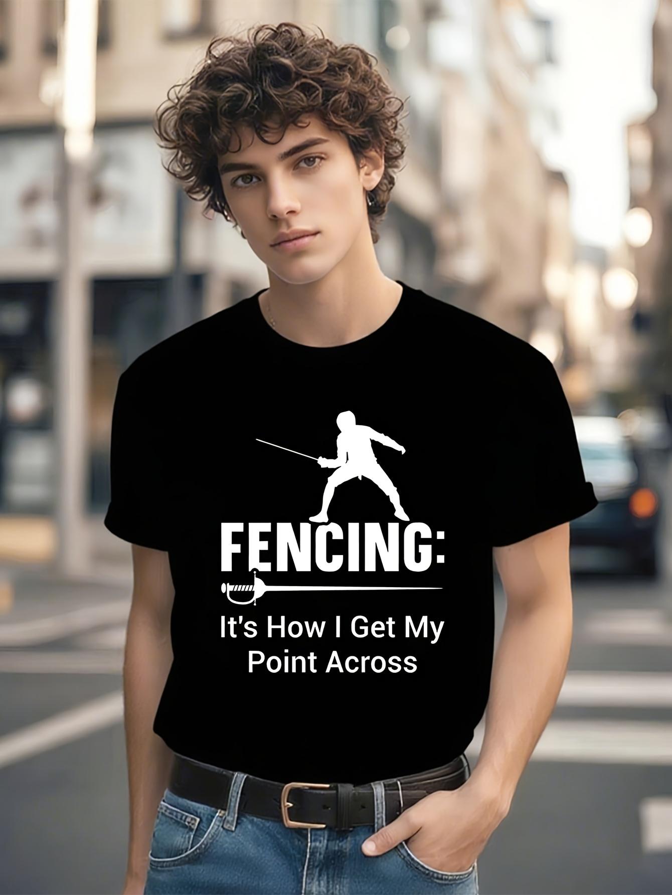 Fencing Enthusiast Unisex Tshirt - Cotton Crew Neck M