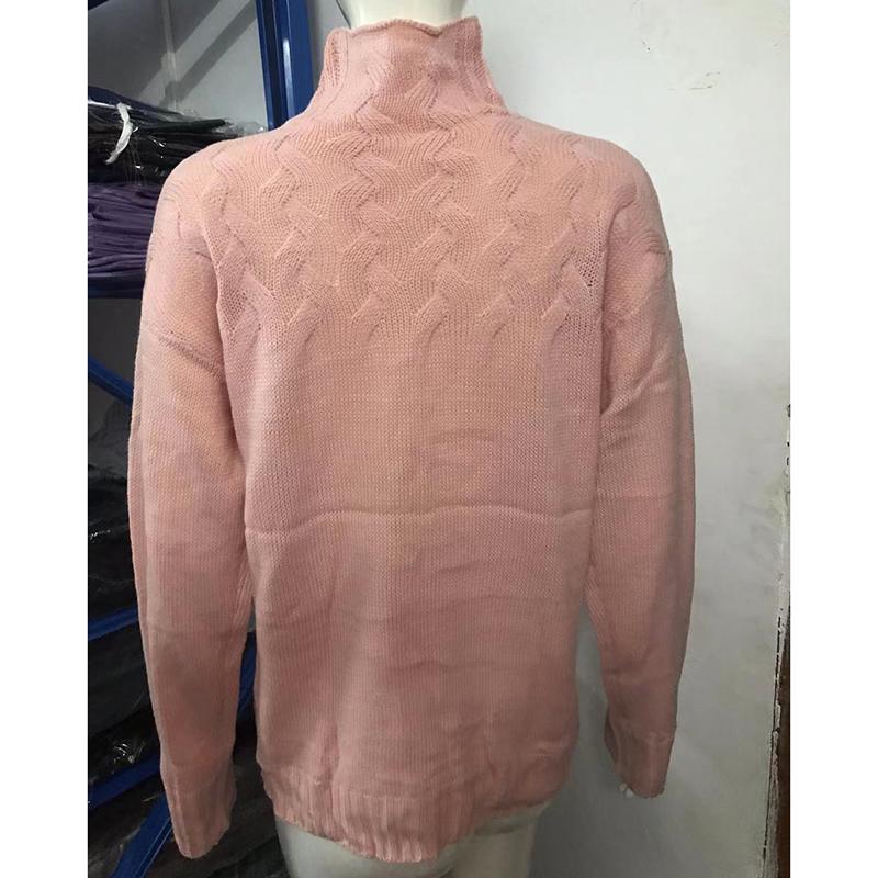 Fashion Long Sleeve Warm Turtleneck Knitted Sweater for Women Autumn and Winter Casual Pullover Sweaters Ladies Elegant Plus Size Solid Jumpers 25115