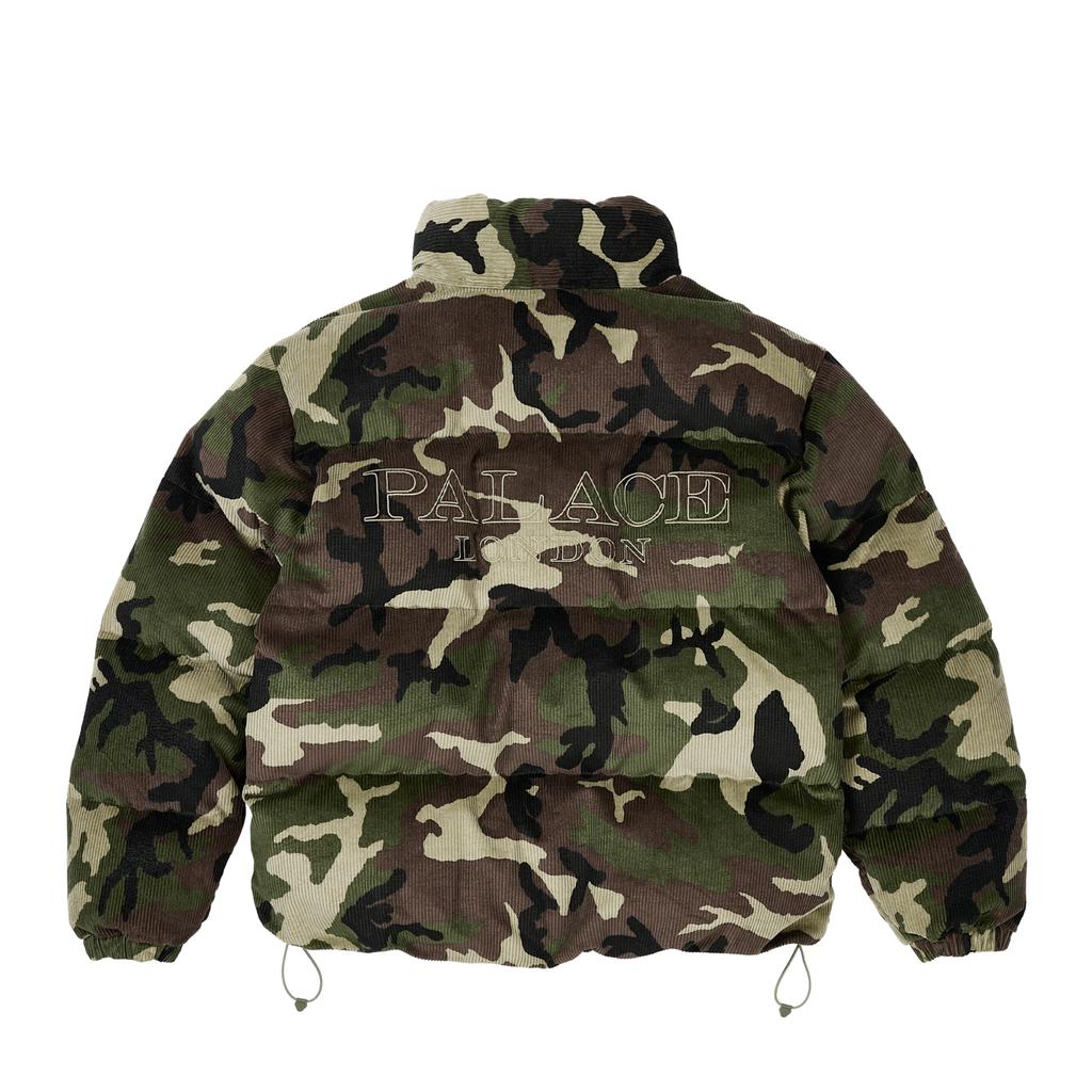Palace Corduroy Puffa Jacket Camo Unisex Outerwear Multi-Color P28JK043