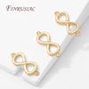 18K Gold Plated Connectors For Jewelry,Brass 8 Shape Connectors For Bracelets Making Accessories,DIY Necklaces Findings