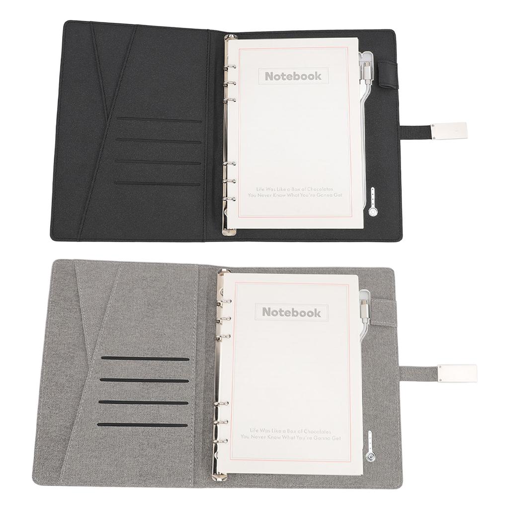 Taccuino Smart Office in PU con 3 Porte di Ricarica Batteria 8000mAh 80 Fogli 160 Pagine Taccuino A5 in PU