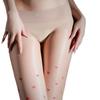 Men'S And Women'S Heart-Patterned 360 Seamless Aurora Stockings 1D Ultra-Thin Sexy Shiny Silky Pure Desire Peach Heart Design