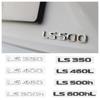 3D Chrome Glossy Black ABS Letters LS350 LS400 LS460 LS460L LS500 LS500h HYBRID Emblem For Lexus Car Trunk Logo Badge Sticker