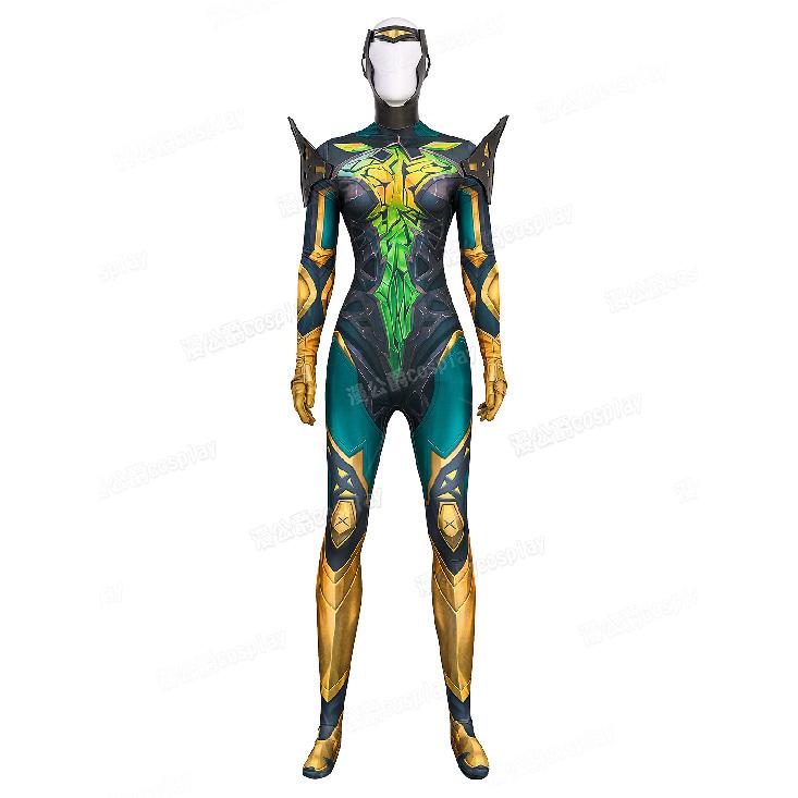 Superhero Phoenix-Themed Bodysuit for Women Personal Cosplay Outfit for Comic & Game Fans