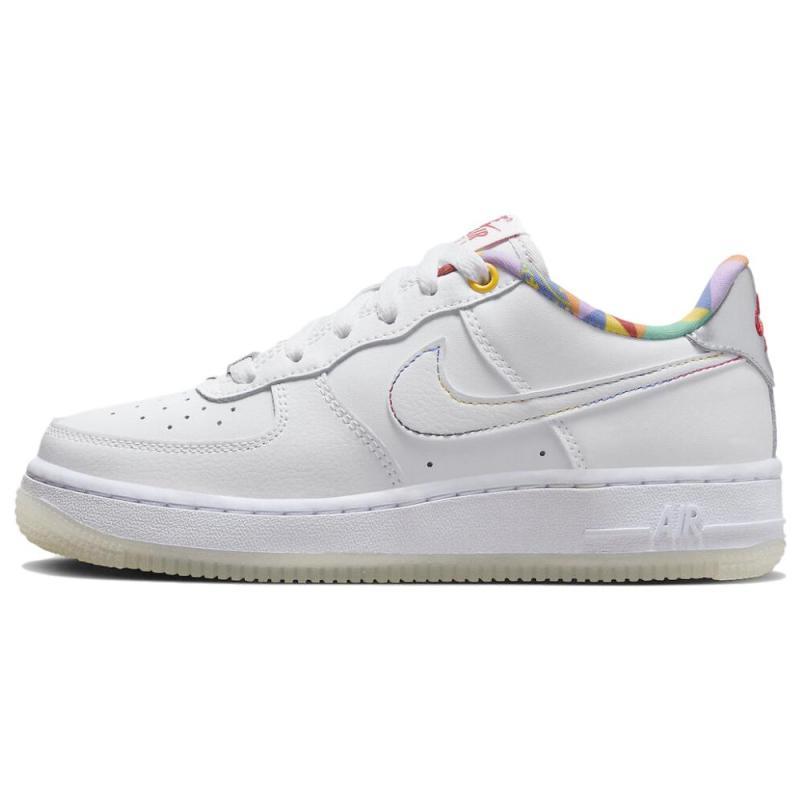 

Nike Air Force 1 Low LV8 White Playful Print GS Sneakers FN8912-111 36