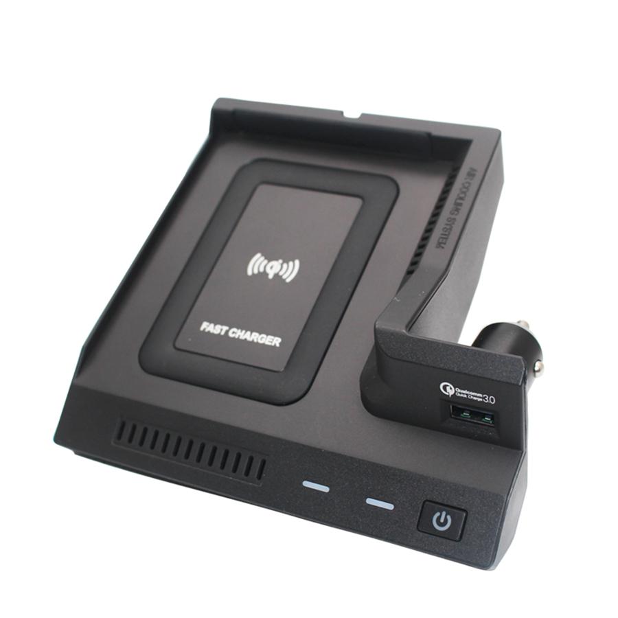 10W Wireless Charger Plate Phone Charging Pad For Mercedes-Benz C GLC 2015-2020