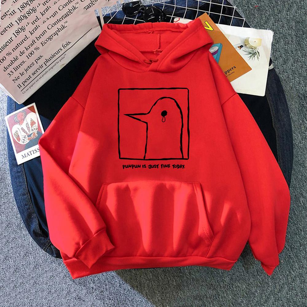 Gute Nacht Punpun Hoodie Damen Harajuku Grafik Kawaii Hoodies Unisex Anime Manga Cartoon Oyasumi Punpun Pullover Sweatshirts