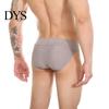 Soft Fabric Men Underwear Briefs Low-rise Wide Elastic Waistband Slim Fit Breathable Low-waist Striped Print Seamless U-Convex Panties Daily Wear