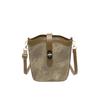Retro Niche Bag Women's Bag 2025 New Popular Aesthetic Summer Texture Messenger Bag Fashionable Shoulder Bucket Bag