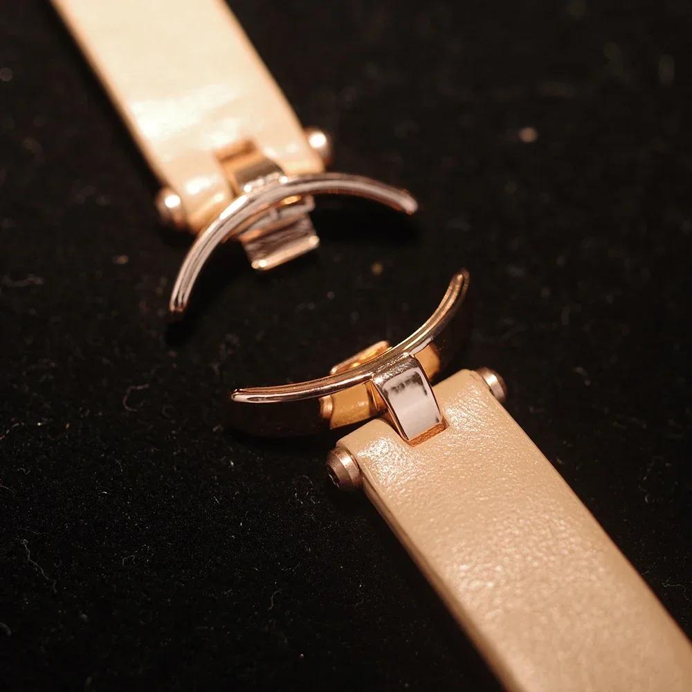 For Mi Band 8 Strap Leather Band For Xiaomi Mi Band9 Wrist Strap Correa Watch Replacement Miband8/9 NFC Sports Bracelet Pulseira