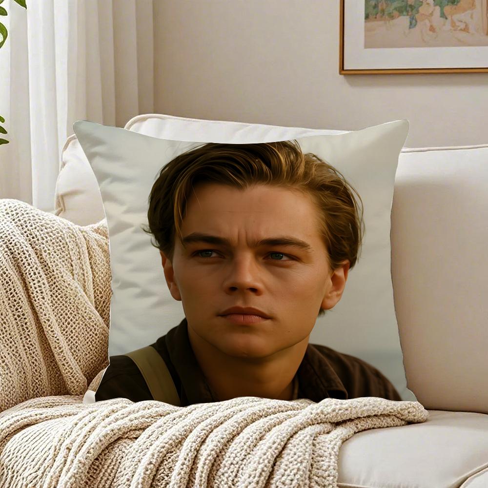 L-Leonardo D-Dicaprio Cushion Cover Pillowcase Anti-Dustmite Living Room Sofa Decor Cushion Room