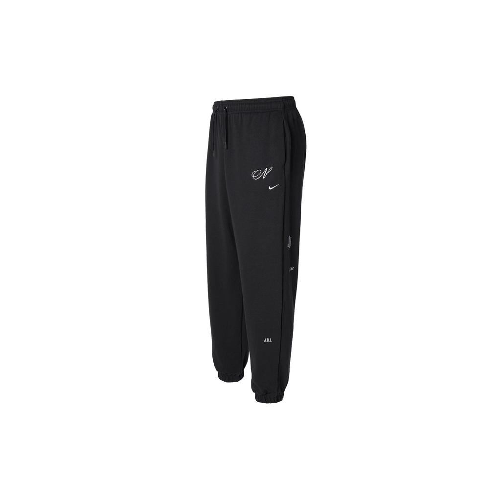 Nike Breathable Cuffed Lace-Up Casual Knit Sports Pants Women pants Black DR6228-010