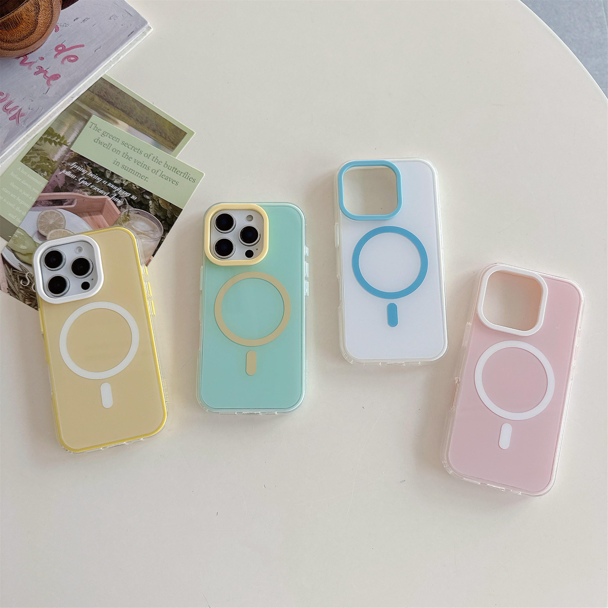 

Contrast Color Cute Jelly Magnetic Phone Case Phone Case for iPhone 16 Pro 15 14 13 12 Max Protective Shockproof Cover iPhone 15 Pro Max жовтий