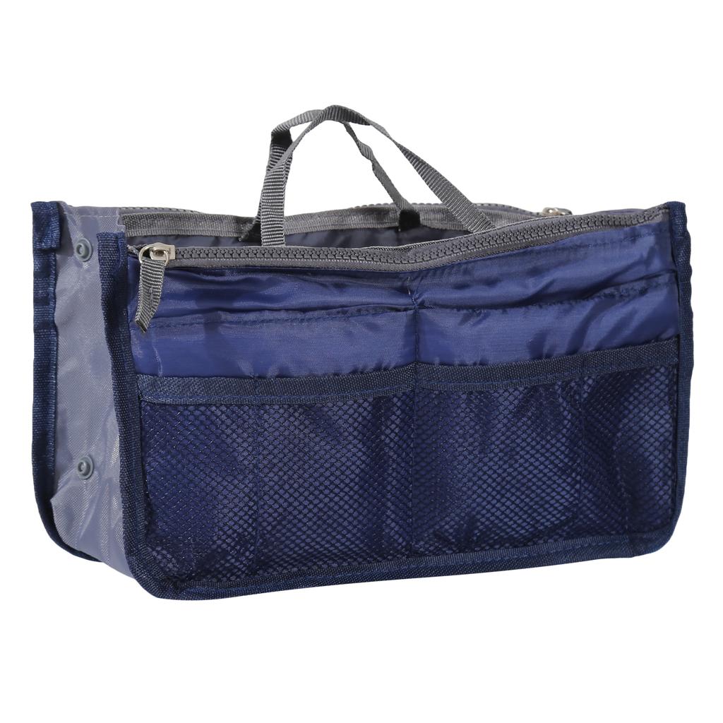 Makeup Handbag Organizer Insert Bag Multi Functional Women Solid Color Cosmetic Travel Bags High Quality Large Capacity Handbags