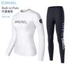 Womens Long Sleeve UPF 50 Rash Guard Swimsuit With Chest Pad Snorkeling Surfing Jellyfish Protection