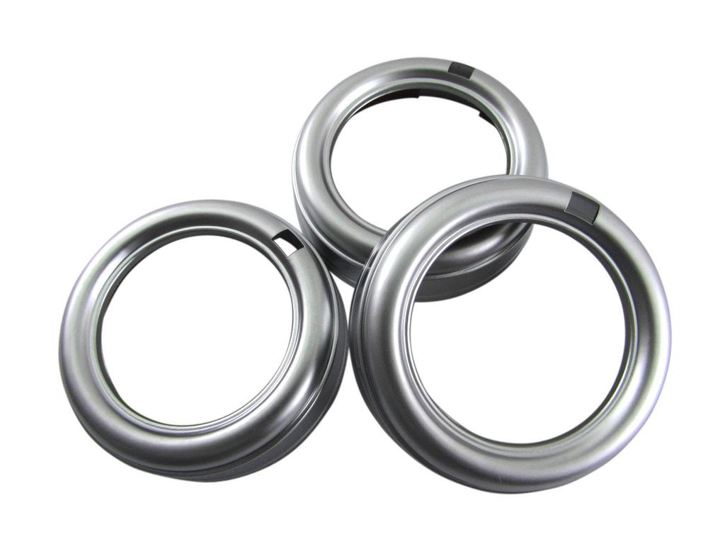 BRIGHTZ Air Conditioning Satin for Toyota Vitz and 135 Fits and P135 Rings, 3-Piece Set, Silver, 130, 131, (INT-ETC-215-3PC) - KSP130, NCP131, NSP130,