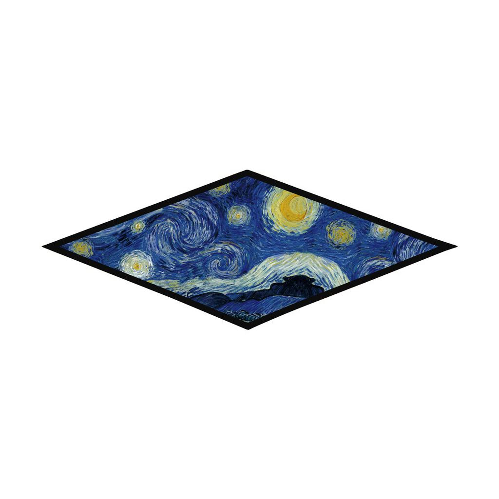 2023 Van Gogh Oil Painting Diamond Scarf Woman Fashion Silk Scarf Luxury Bandana Headband Hijab Foulard Neckerchief Shawl