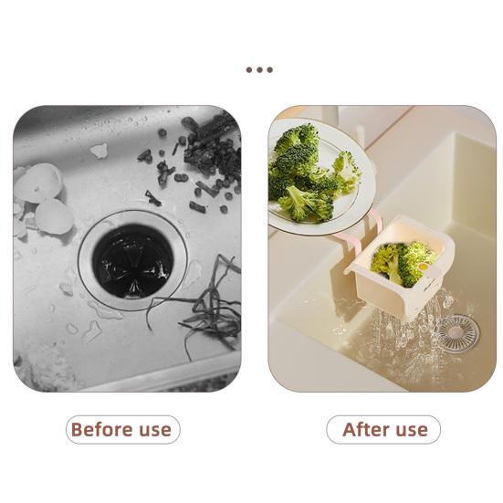 Yousheng 1/2Pcs Drain Basket Sink Food Catcher Detachable Easy to Clean Simple Installation Compact Kitchen Sink Strainer Basket
