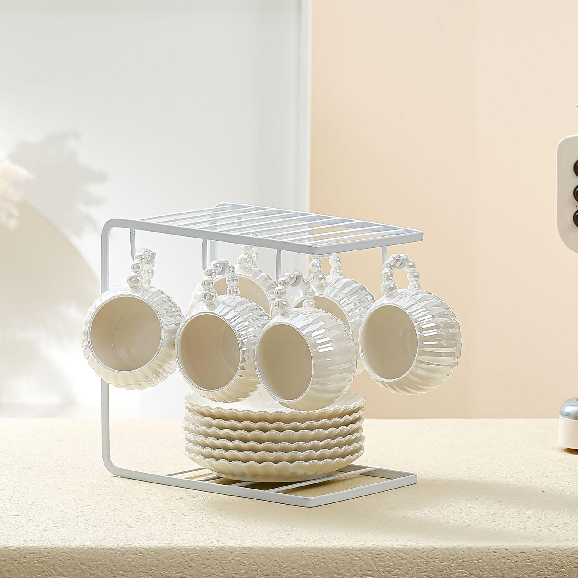 

Сувениры Набор для дома Кофейная чашка Керамическая чашка с перламутровой глазурью Подарочный сувенир Кружка Ins Feng Shui Cup 260ML