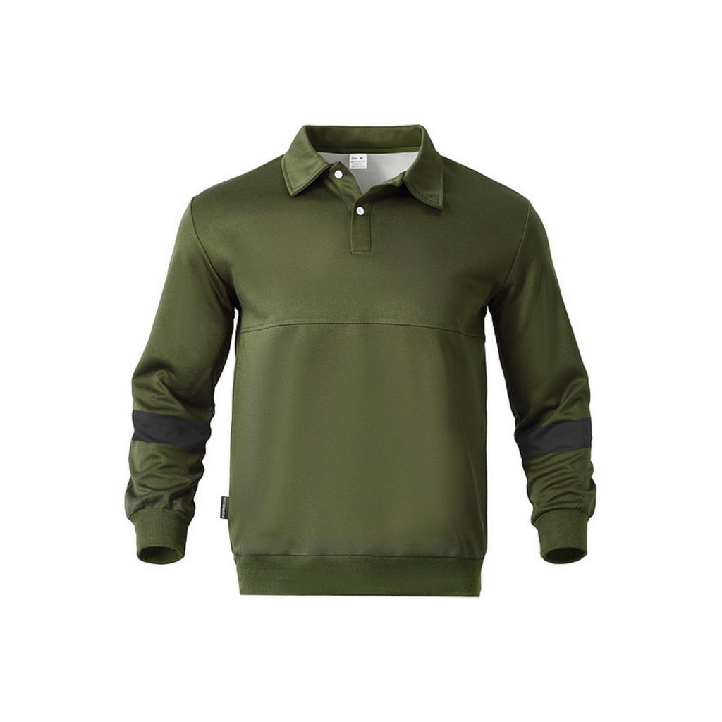 Men's ,color Casual And Trendy Lapel Color,blocked High,weight Loose Long,sleeved Top