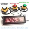 1.5-inch 29cm Button Stopwatch Sports Timer, With Buzzer Led Countdown Clock Button Game School Intelligence Sompetition Timer