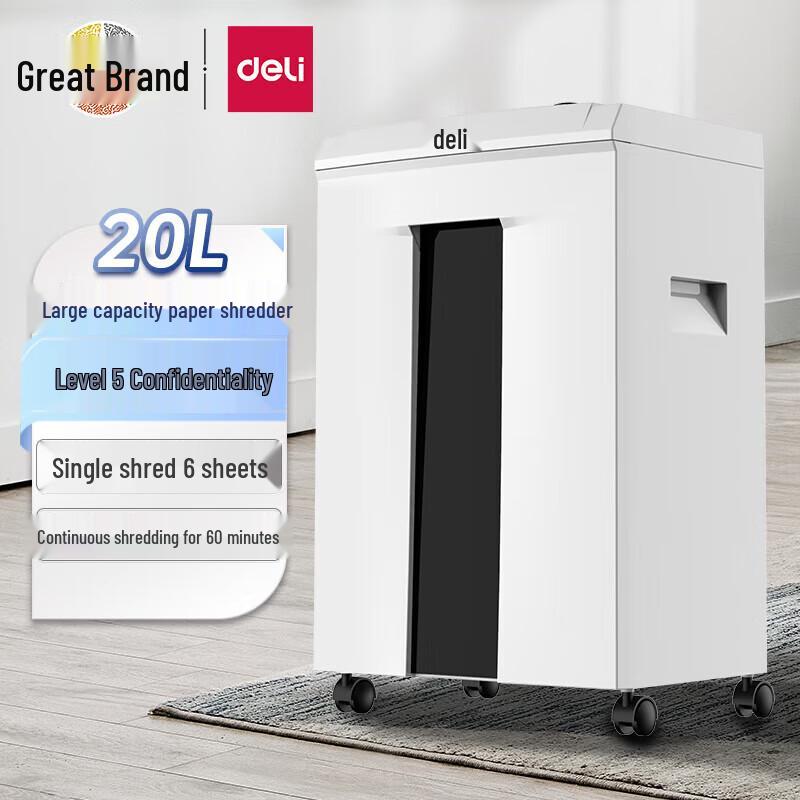 

Deli High-Security Office Paper Shredder CN plug (adapter included)