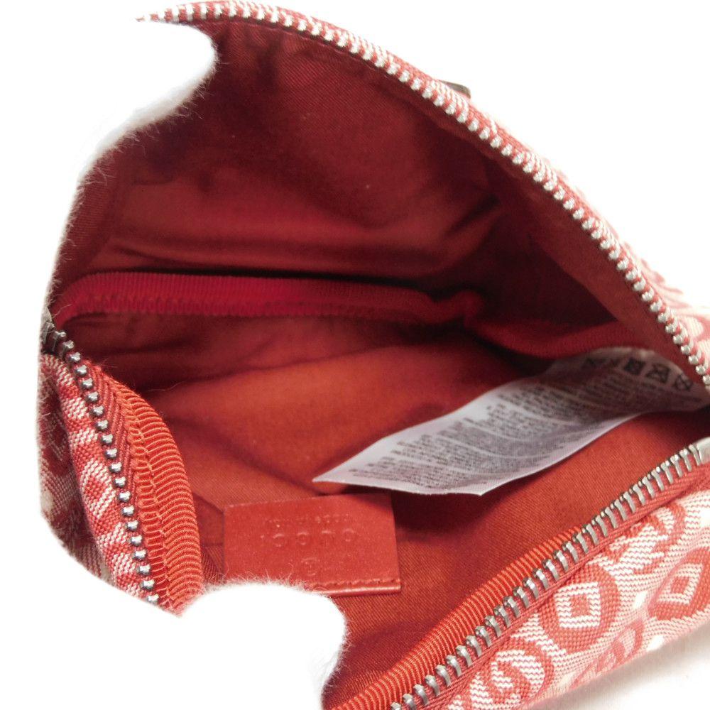 Used 9539 Star Interlocking G Waist Pouch 502095 FABBD 6479 7929 GG Web Cotton Unused Children's Red Kids from Japan